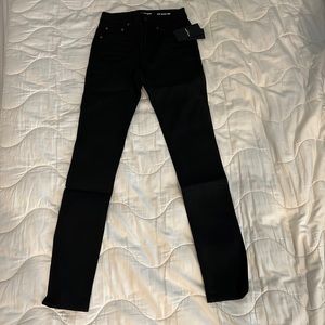 Saint Laurent D05 Mid waist black raw denim - women sizes 25 or 26